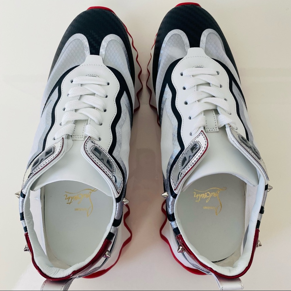 Christian Louboutin Sharkina Spike Low Top Sneaker - Picture 6 of 9
